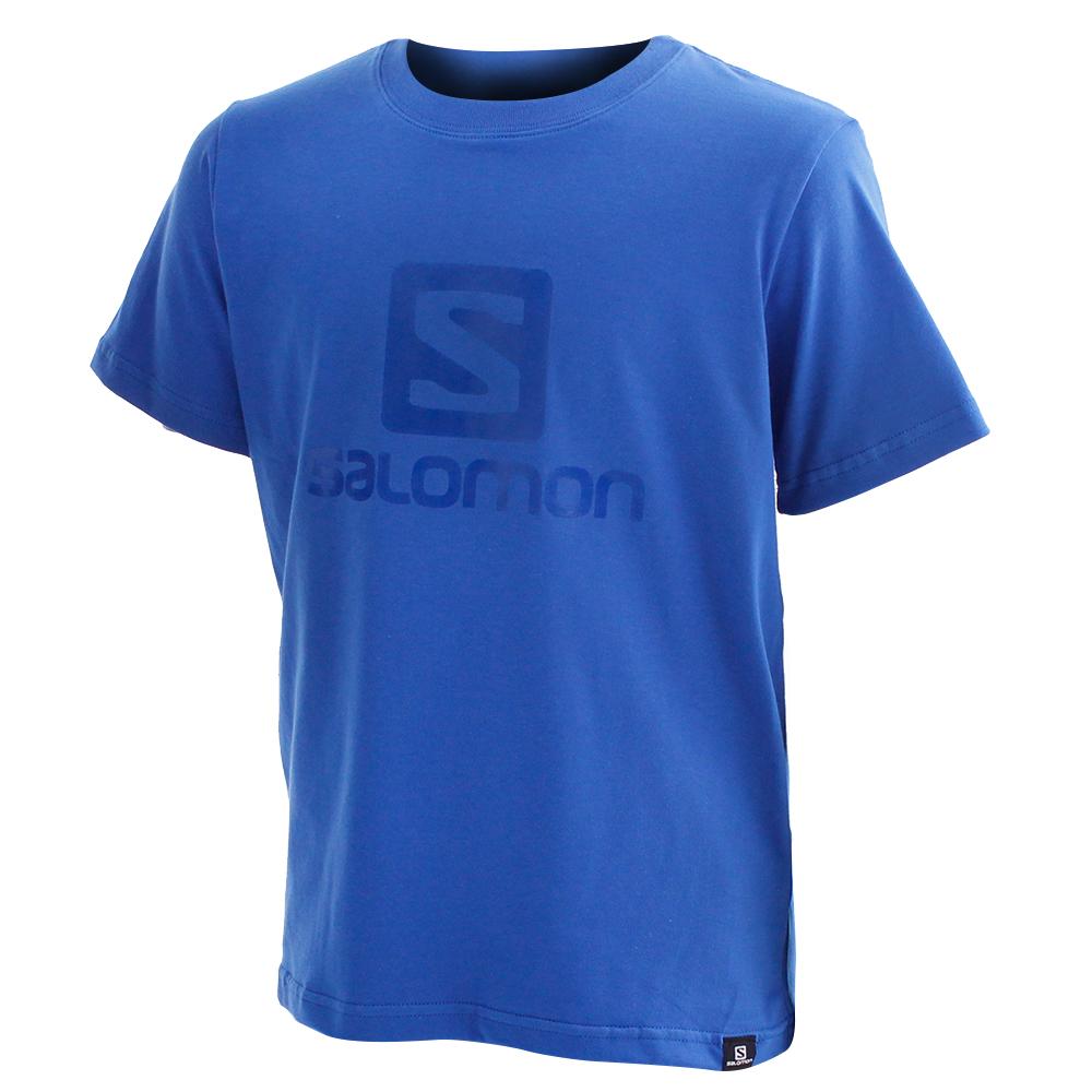 Kids\' Salomon ACHIEVE SS B T Shirts Blue | HQJZXC-378