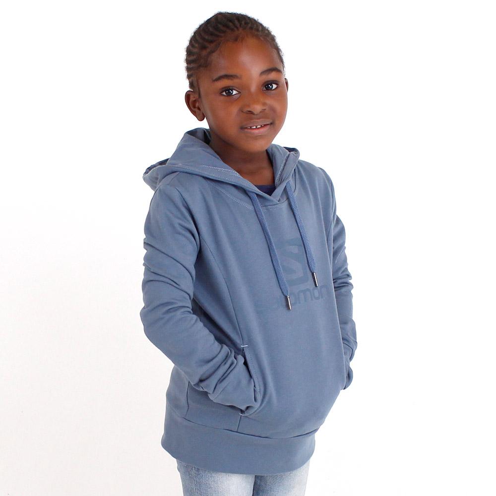 Kids' Salomon BE STILL G Pullover Steelblue | QOLFMB-189