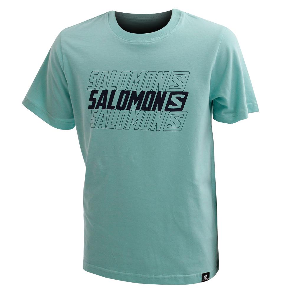 Kids' Salomon DOUBLE TAKE SS B T Shirts Coral | YCVGZM-751