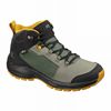 Kids' Salomon OUTWARD CLIMASALOMON WATERPROOF Hiking Shoes Green / Black | BSOMRX-984