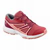 Kids' Salomon SENSE J Running Shoes Dark Red Rose / Red | KDAHSR-601