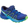 Kids' Salomon SPEEDCROSS BUNGEE K Trail Running Shoes Navy / Yellow | IQOAUS-354