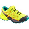 Kids' Salomon SPEEDCROSS BUNGEE K Trail Running Shoes Navy / Yellow | IQOAUS-354