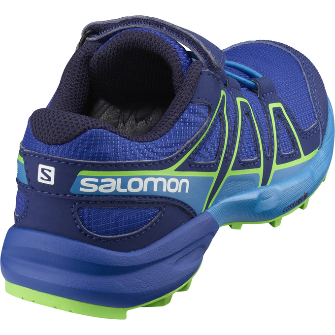 Kids' Salomon SPEEDCROSS BUNGEE K Trail Running Shoes Deep Blue | LEPMUZ-854