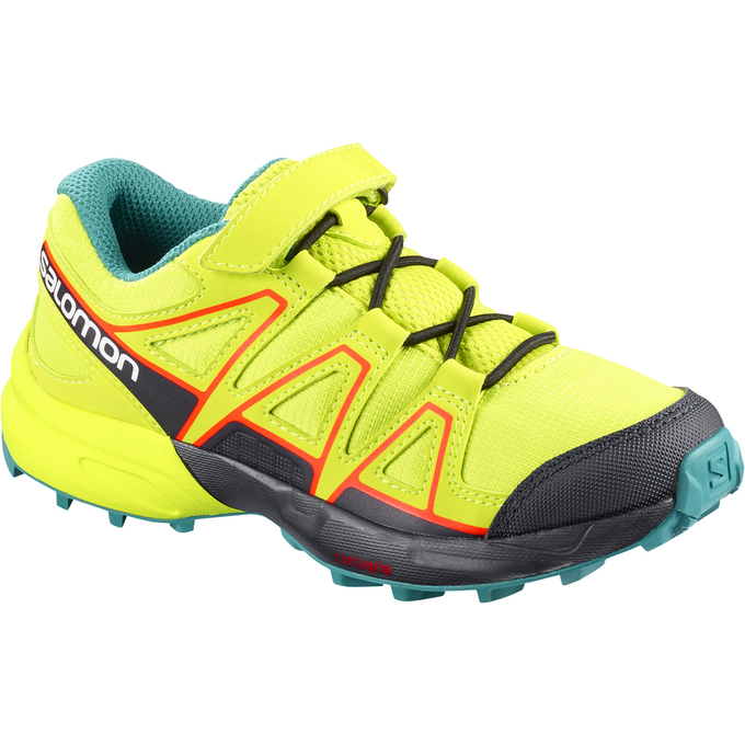 Kids\' Salomon SPEEDCROSS BUNGEE K Trail Running Shoes Yellow / Black | YNURQF-643