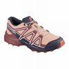 Kids' Salomon SPEEDCROSS CLIMASALOMON WATERPROOF Trail Running Shoes Navy / Blue | IYOREM-893