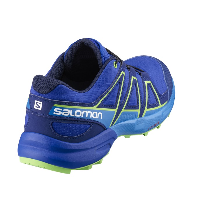 Kids' Salomon SPEEDCROSS J Trail Running Shoes Navy | DHUPTB-718