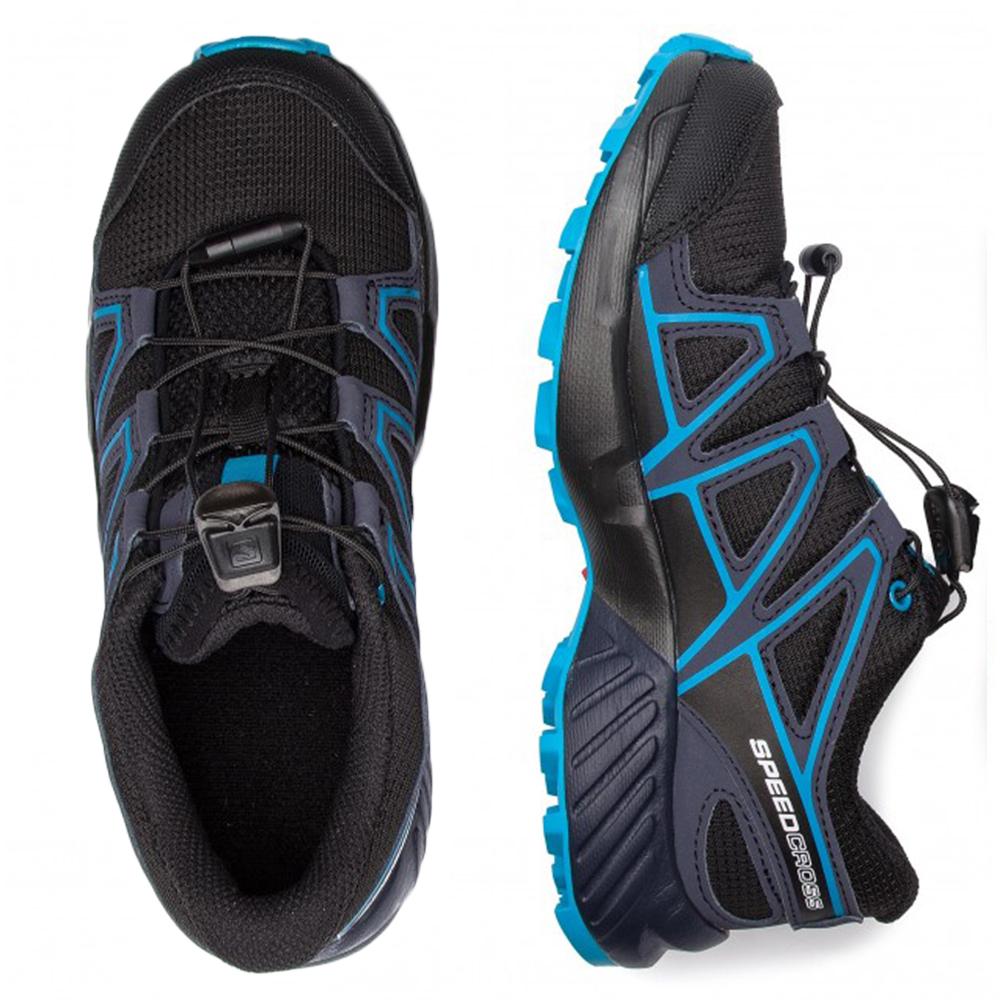 Kids' Salomon SPEEDCROSS J Trail Running Shoes Black | SUMRJV-123