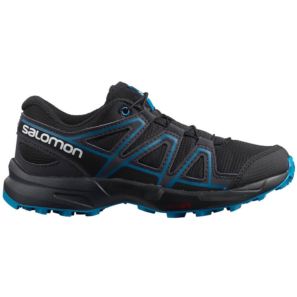 Kids\' Salomon SPEEDCROSS J Trail Running Shoes Black | SUMRJV-123