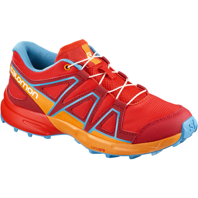 Kids\' Salomon SPEEDCROSS J Trail Running Shoes Orange | WBFPED-018