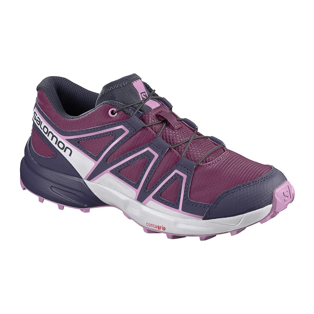 Kids' Salomon SPEEDCROSS J Trail Running Shoes Purple | WFBZXT-319