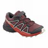 Kids' Salomon SPEEDCROSS Trail Running Shoes Red / Pink | EXNCMV-362