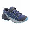 Kids' Salomon SPEEDCROSS Trail Running Shoes Blue / Purple | IJPFTD-063