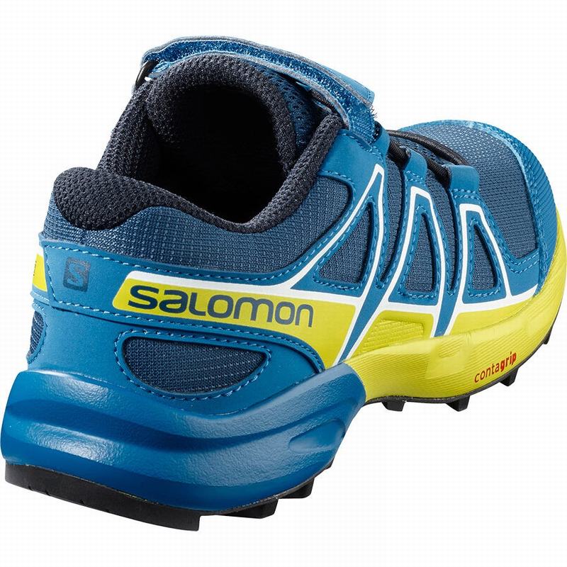 Kids' Salomon SPEEDCROSS Trail Running Shoes Navy | MFHSGC-084