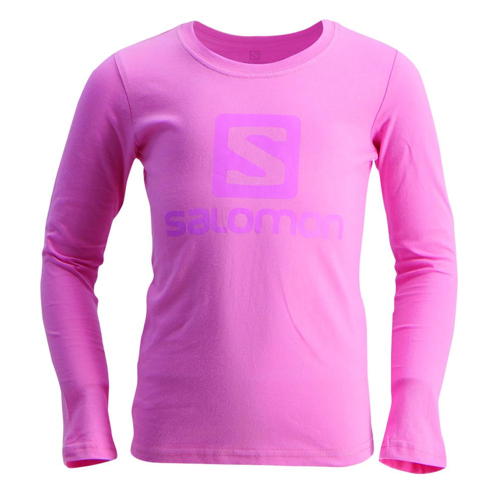 Kids\' Salomon WARRIOR LS G T Shirts Pink | FMSGCP-925