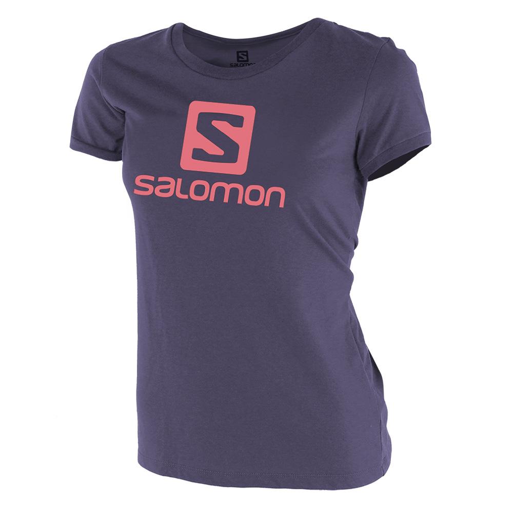Kids\' Salomon WARRIOR SS G T Shirts Navy | XRIGZB-579