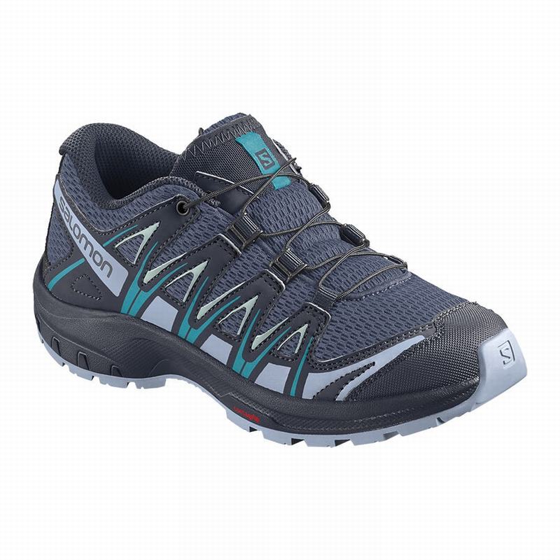 Kids\' Salomon XA PRO 3D J Hiking Shoes Blue Indigo / Blue | OENXAH-158