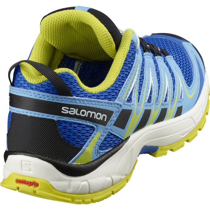 Kids' Salomon XA PRO 3D J Trail Running Shoes Blue | IGCBUO-679