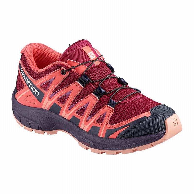 Kids\' Salomon XA PRO 3D J Trail Running Shoes Red / Orange | XQEDCP-605