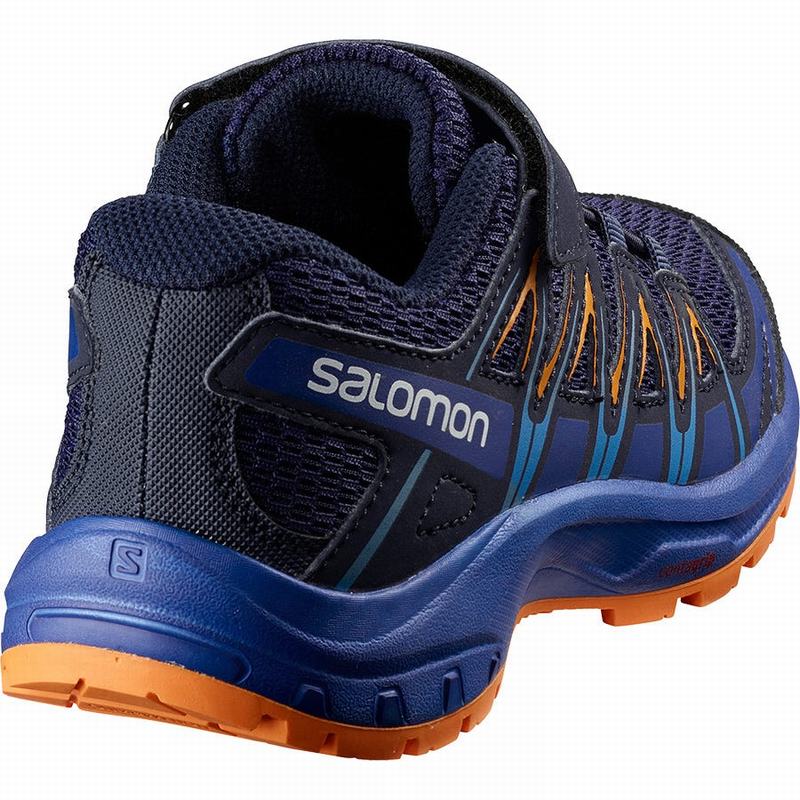 Kids' Salomon XA PRO 3D K Hiking Shoes Blue | EYGPQJ-691
