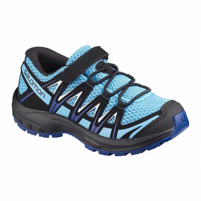 Kids\' Salomon XA PRO 3D K Hiking Shoes Blue / White | RAWTLN-432