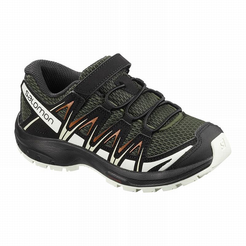 Kids\' Salomon XA PRO 3D K Hiking Shoes Deep Green / Black | ZCITOL-189