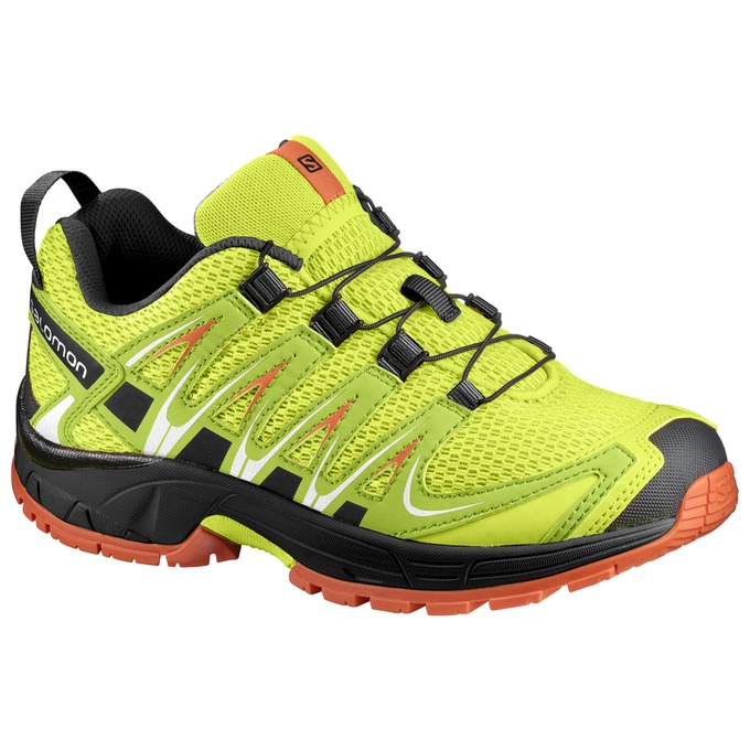 Kids\' Salomon XA PRO 3D K Trail Running Shoes Yellow | CJDUKY-271