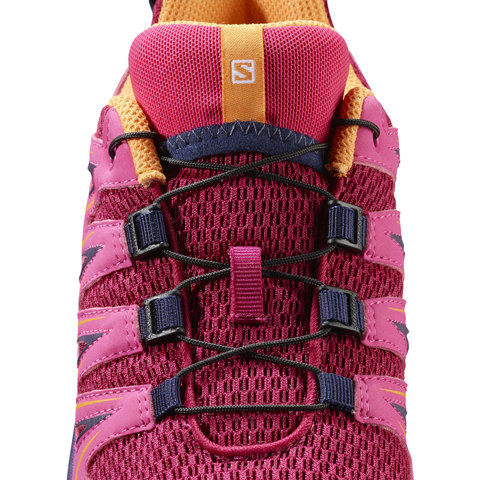 Kids' Salomon XA PRO 3D K Trail Running Shoes Blue / Yellow | GOFIWD-459
