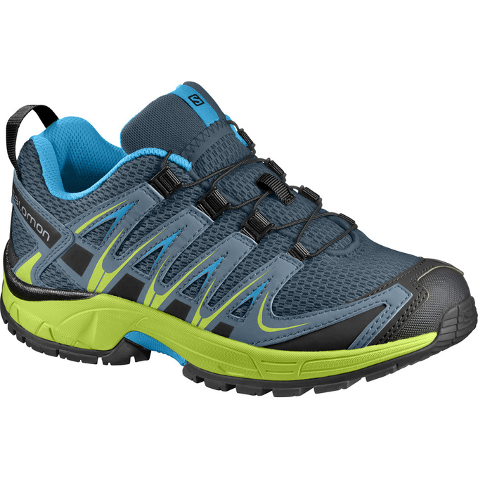 Kids\' Salomon XA PRO 3D K Trail Running Shoes Blue / Yellow | GOFIWD-459
