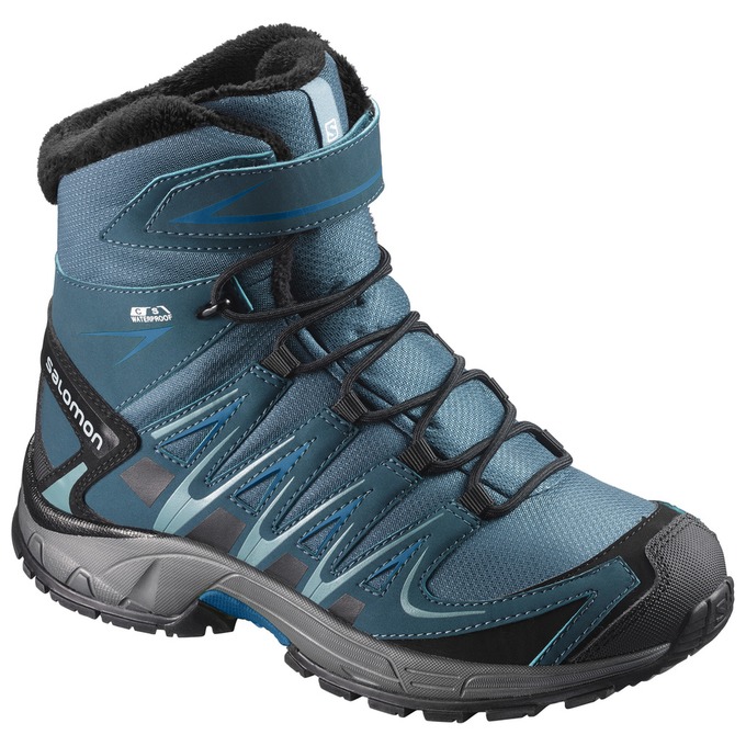 Kids\' Salomon XA PRO 3D TS CSWP J Winter Boots Deep Turquoise | NFESHG-218