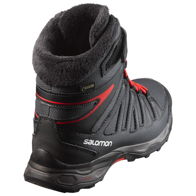 Kids' Salomon X-ULTRA GTX J Winter Boots Black / Silver | AOSEWG-357