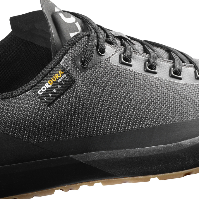 Men's Salomon ACRO Hiking Shoes White / Grey / Black | POGDJI-397