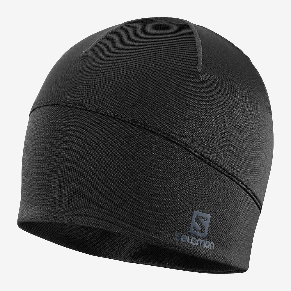 Men\'s Salomon ACTIVE Headwear Black | VNQTLJ-475