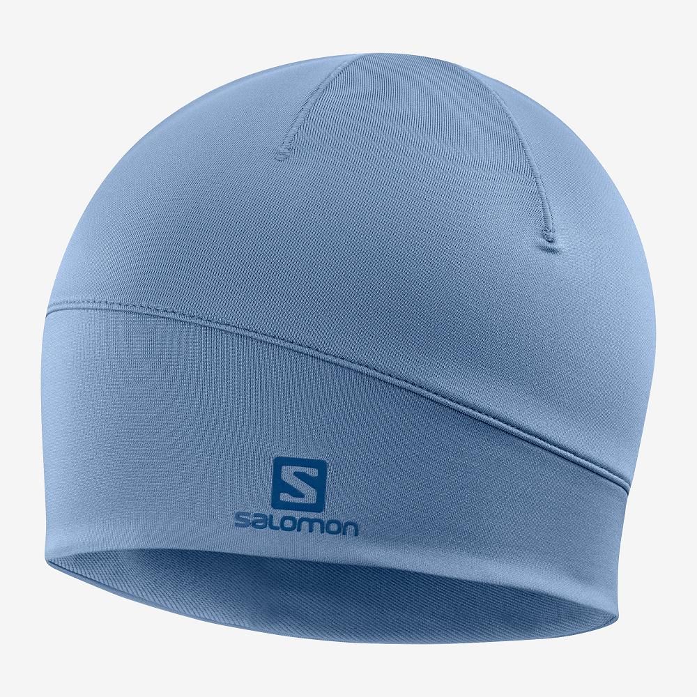 Men\'s Salomon ACTIVE Headwear Blue | EYCONL-586