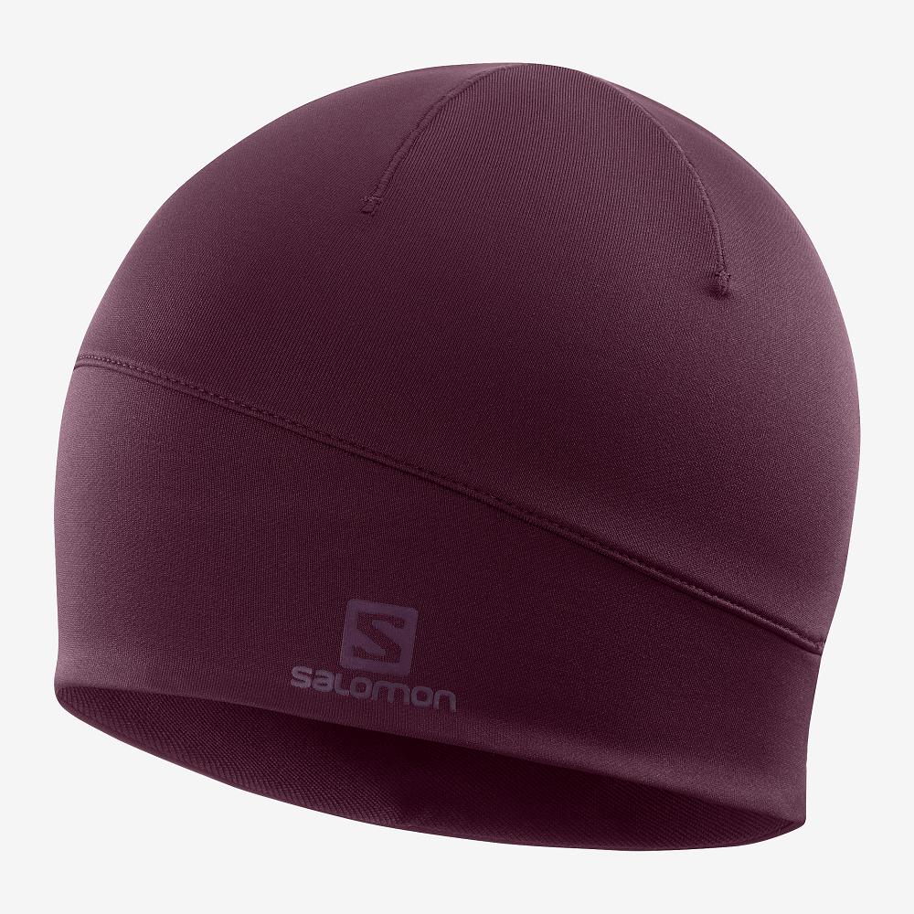 Men\'s Salomon ACTIVE Headwear Purple | GNROQK-931