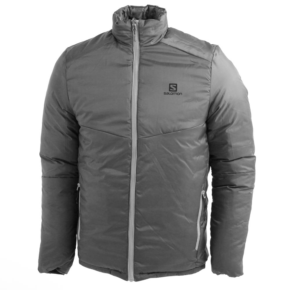 Men's Salomon AGENTA REVERSIBLE JKT M Jackets Gray | DFMINW-406