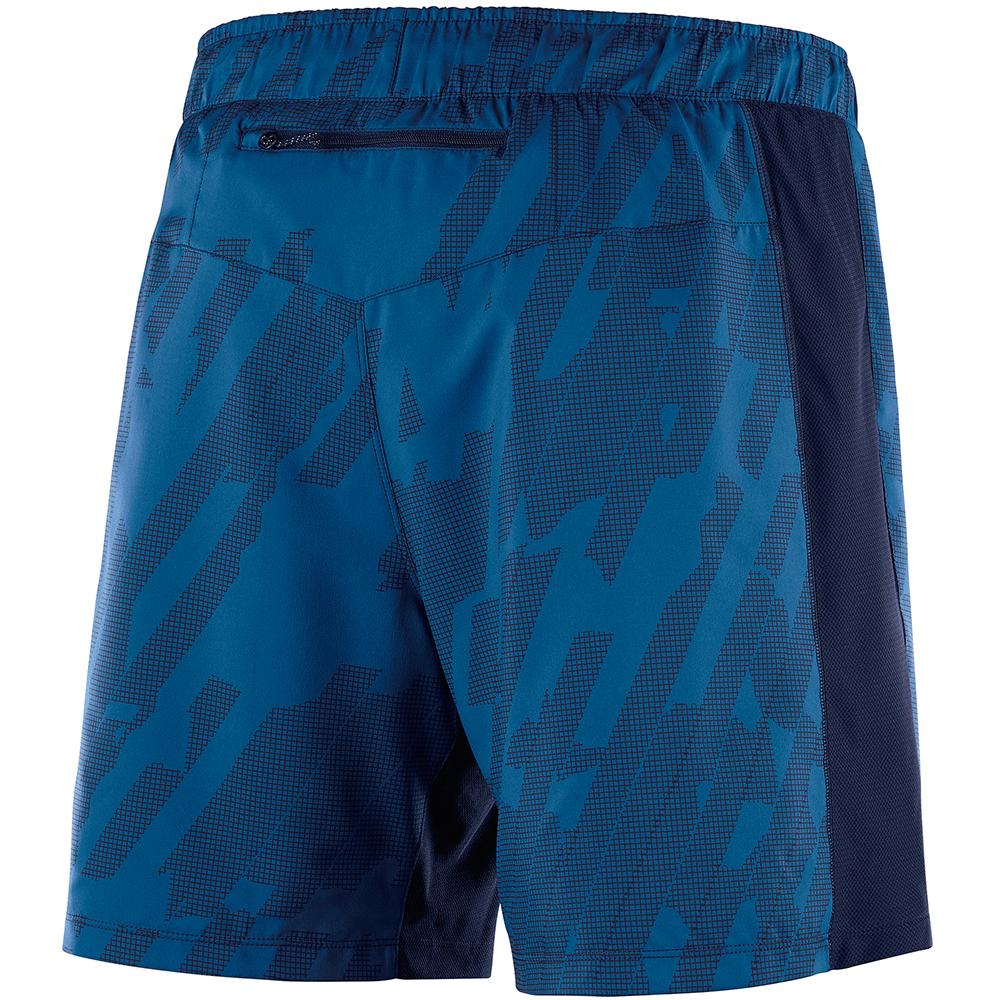 Men's Salomon AGILE 2IN 1 M Shorts Blue | IPEWOY-037