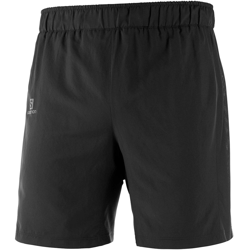 Men's Salomon AGILE 2 IN 1 M Shorts Black | NXWDGC-945