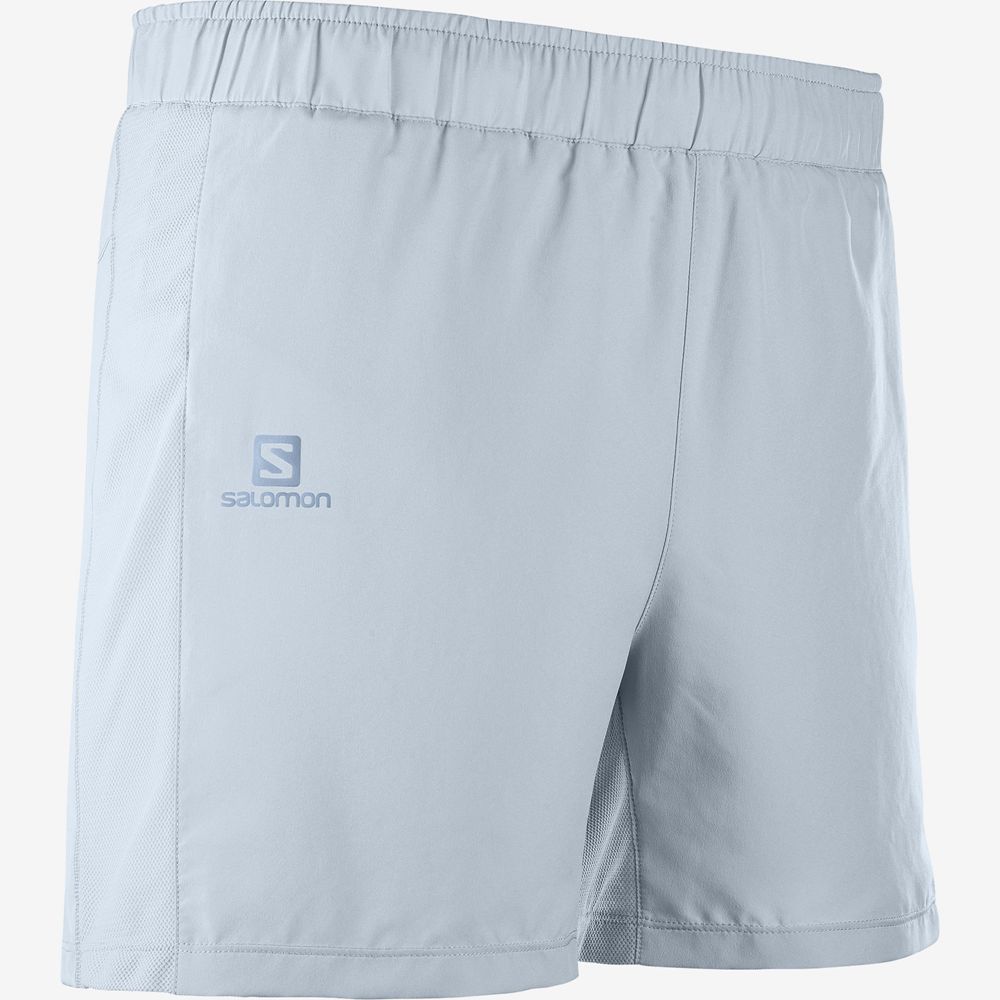 Men's Salomon AGILE 5 Shorts Ashley Blue | QEXHMP-287