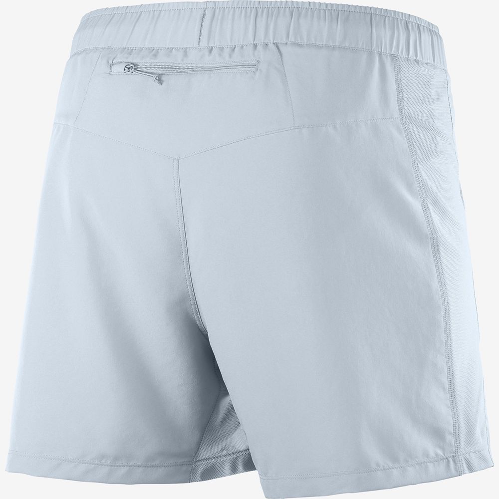 Men's Salomon AGILE 5 Shorts Ashley Blue | QEXHMP-287