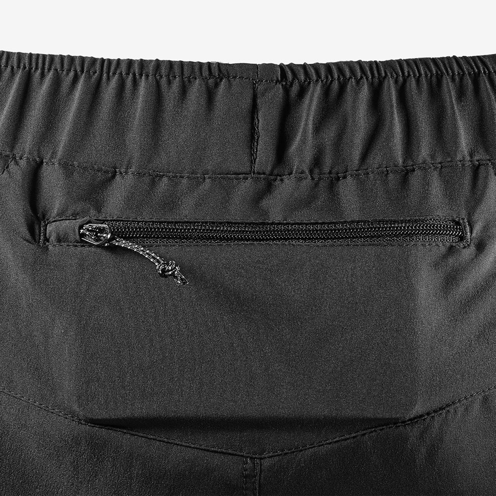 Men's Salomon AGILE 5 Shorts Black | IXGEZC-782