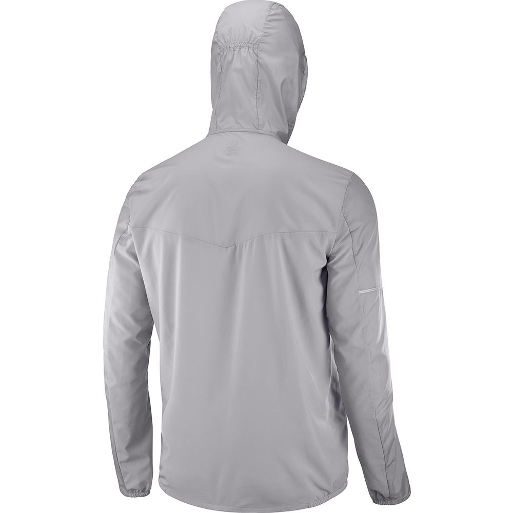 Men's Salomon AGILE FZ M Jackets Grey | IOMLWJ-428