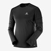 Men's Salomon AGILE LS M Tops Black | OHSREV-478