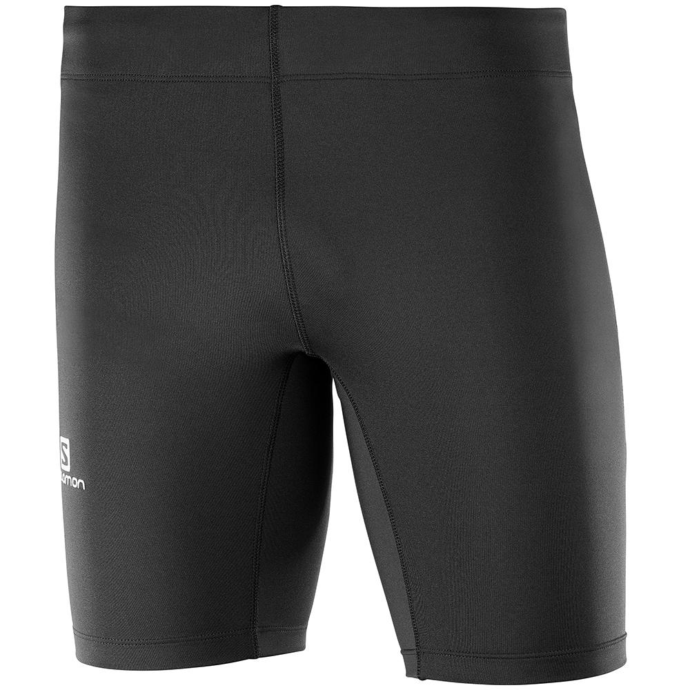 Men's Salomon AGILE M Tights Black | XTGZPS-934