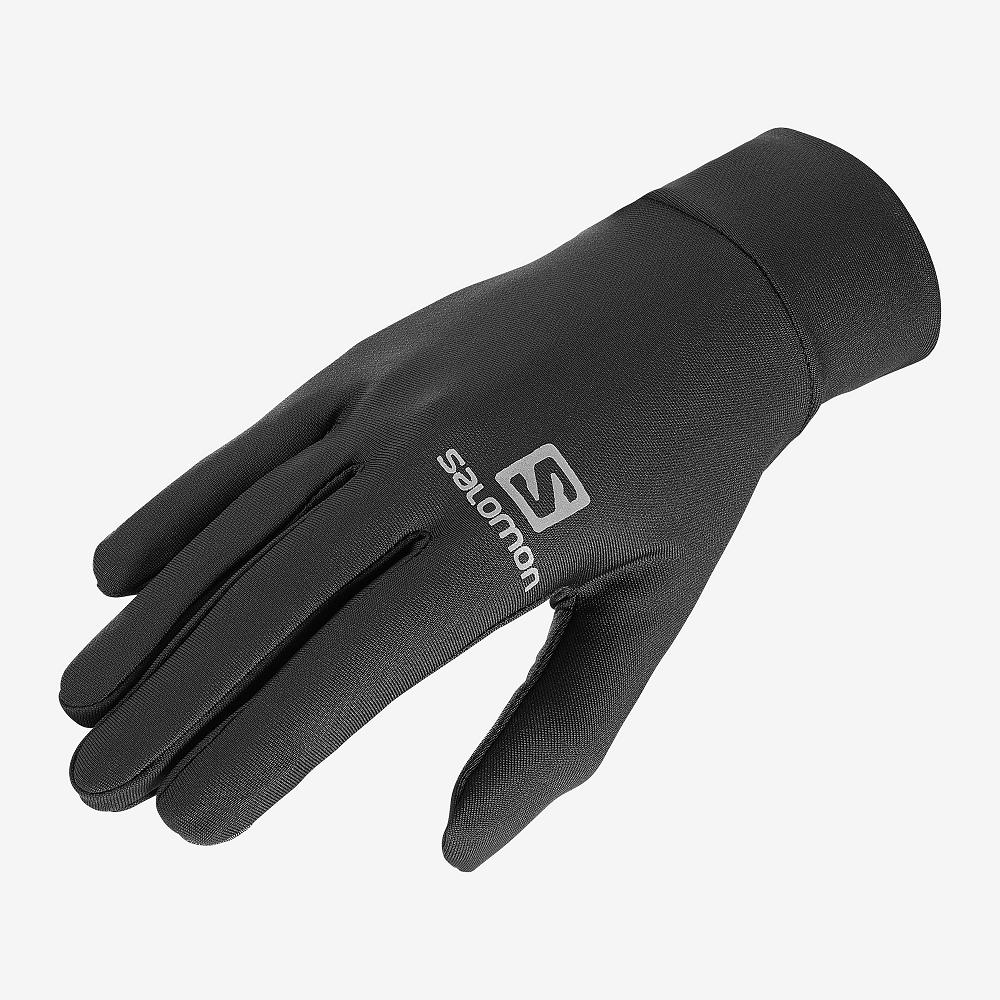 Men\'s Salomon AGILE WARM U Gloves Black | ROAQDC-751