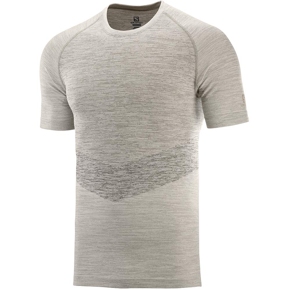 Men\'s Salomon ALLROAD SEAMLESS SS M T Shirts White | JTIHSC-087