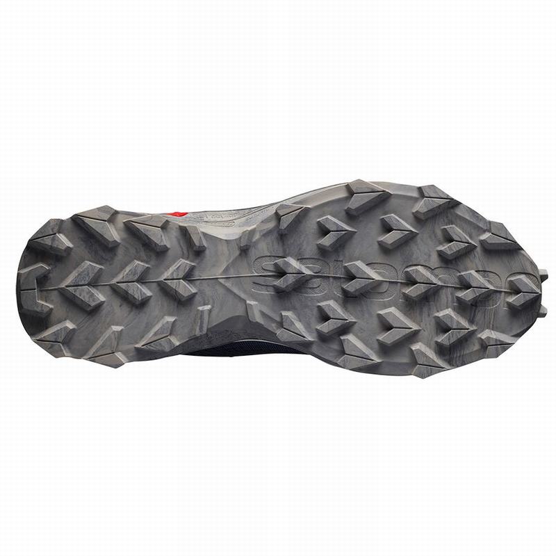 Men's Salomon ALPHACROSS BLAST GTX Trail Running Shoes Dark Grey | EPMAXN-235