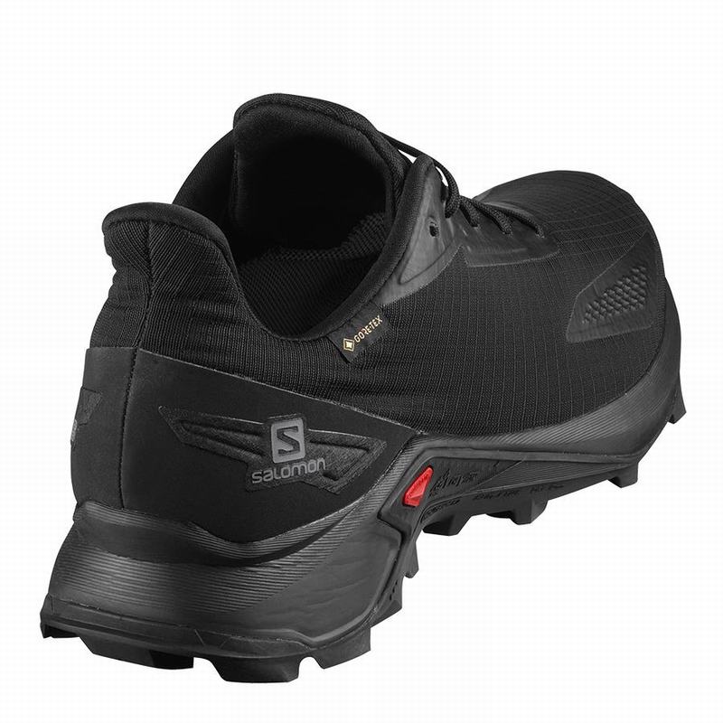 Men's Salomon ALPHACROSS BLAST GTX Trail Running Shoes Black | IJRZDG-493