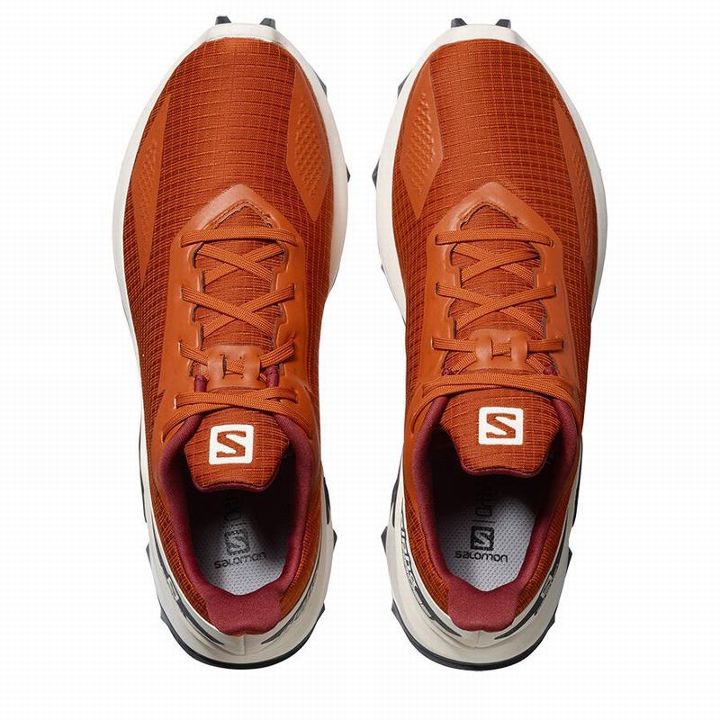 Men's Salomon ALPHACROSS BLAST Trail Running Shoes Orange | ULIPAT-901