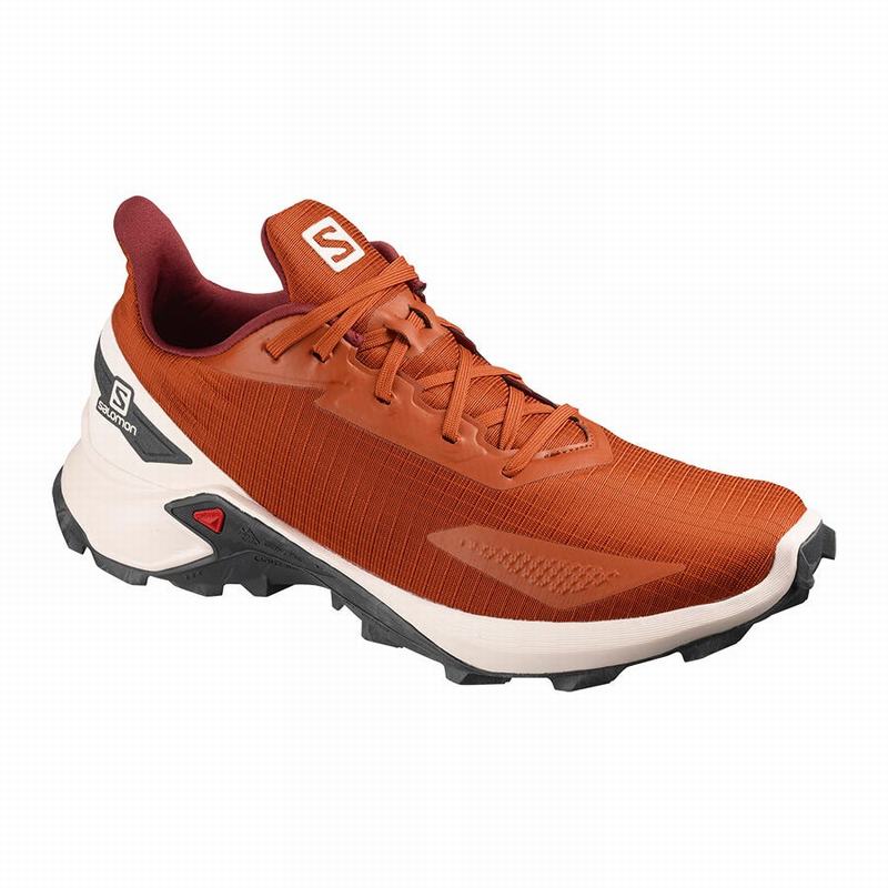 Men\'s Salomon ALPHACROSS BLAST Trail Running Shoes Orange | ULIPAT-901